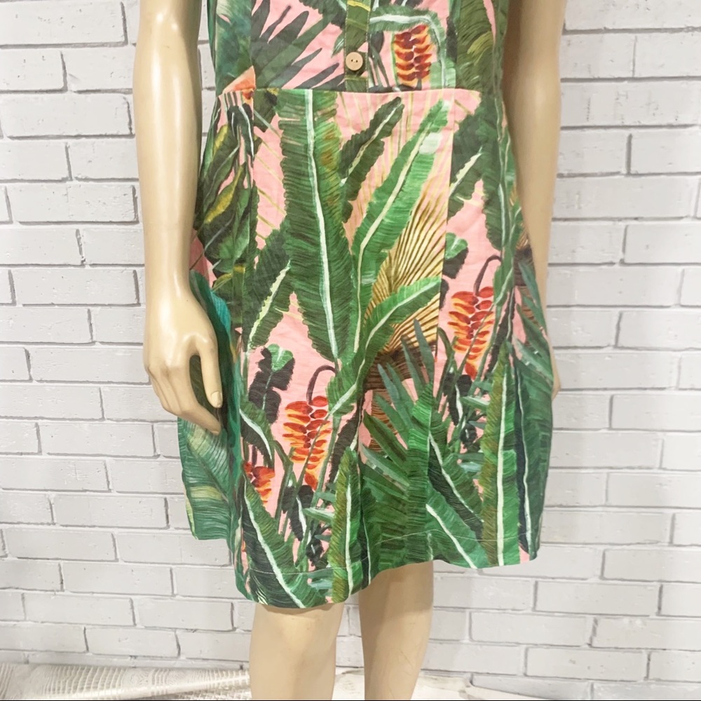 Farm Rio Women's Amazonia Forest Linen Minidress - Picture 4 of 11